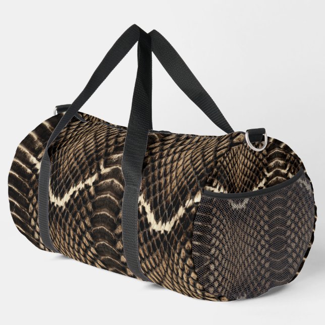 Sac De Sport Faux cuir de serpent Cobra (Coin droit)