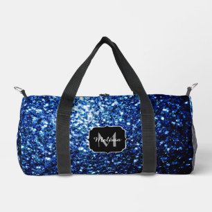 Sac De Sport Faux paillettres bleu foncé en brillant Monogramme