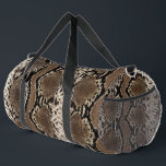 Sac De Sport Faux Reticulated Python Snake Skin<br><div class="desc">A Digitalbcon Images Design featuring a sleek and sporty faux Rattlesnake skin design on these one-of-a-kind "Faux Reticulated Python Snakeskin" Duffle Bag. This eye-catching design makes the ideal accessory for your gym attire, school and college activities, camping or short travel attire. This quality product is durable and practical for all...</div>