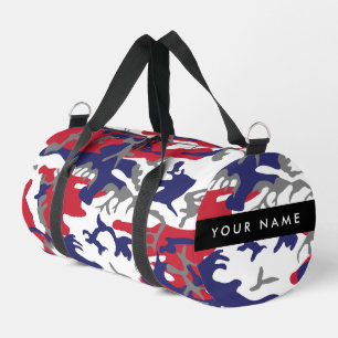 Sac De Sport Fête de l'Indépendance Camouflage Votre nom Person