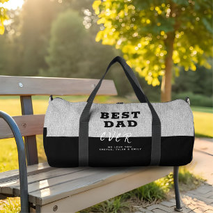 Sac De Sport Fête des pères moderne Black Meilleur papa jamais
