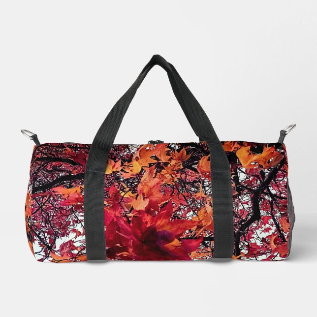 Sac De Sport Feuille orange et rouge (Recto)