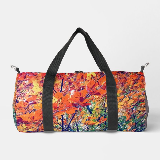 Sac De Sport Feuilles orange et vert (Recto)