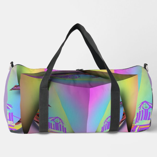 Sac De Sport Fille assise en 3-D (Recto)
