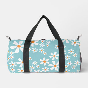 Sac De Sport Fille Blancs sur Arrière - plan Turquoise clair