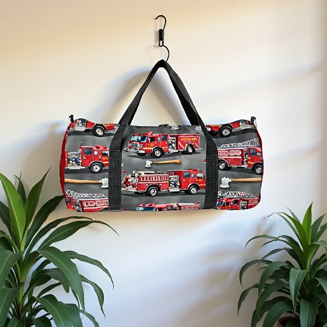 Sac De Sport Fire Truck Axe Pattern Personalized (Créateur téléchargé)