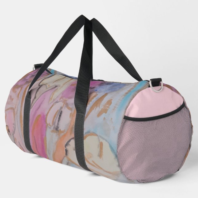 Sac De Sport Fleur Abstrait Pastel (Coin droit)