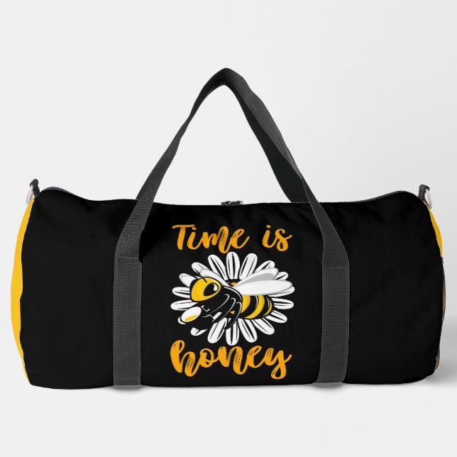Sac De Sport Fleur d'abeille à miel temporel  (Recto)