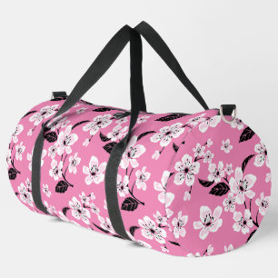 SAC DE SPORT FLEUR DE CERISIER - MOTIF SAKURA EN ROSE CLAIR