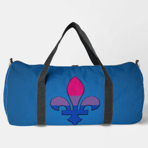 Sac De Sport fleur-de-lis de fierté bisexuelle