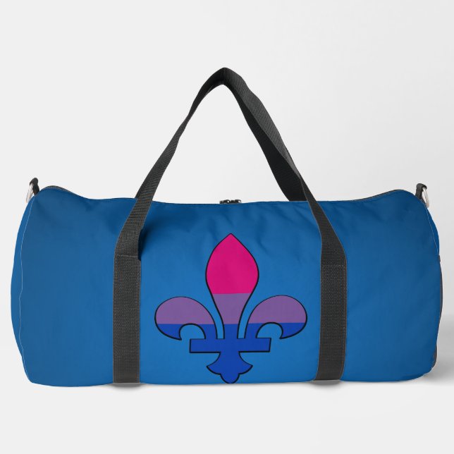 Sac De Sport fleur-de-lis de fierté bisexuelle   (Recto)