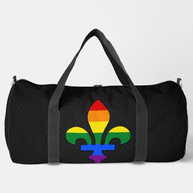 Sac De Sport fleur-de-lis de fierté LGBT  (Recto)