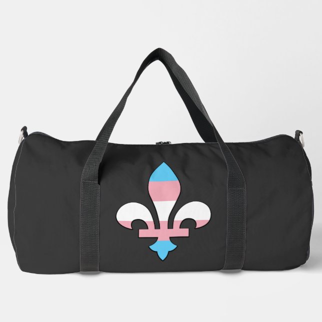 Sac De Sport Fleur-de-lis de fierté transgenre (Recto)