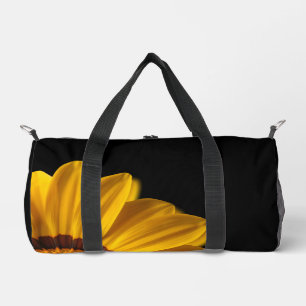 Sac De Sport Fleur jaune sur arrière - plan noir