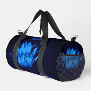 Sac De Sport Fleur Lily Lotus bleu brillant Personnalisé
