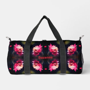 Sac De Sport Fleur Rouge Dans Sunlight Abstrait Personnalisé