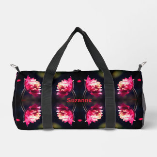 Sac De Sport Fleur Rouge Dans Sunlight Abstrait Personnalisé