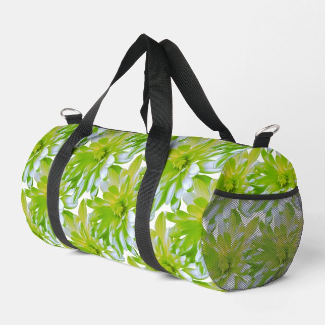 Sac De Sport Fleur vert vert vert vert pâle marguerite (Coin droit)