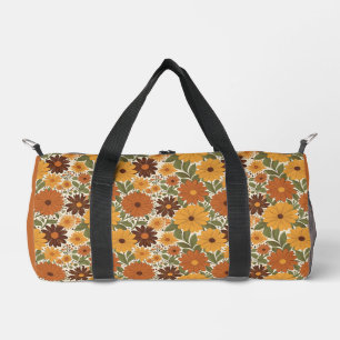Sac De Sport fleur vintage style des années 70