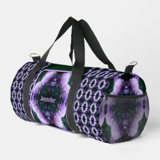 Sac De Sport Fleur violet Allium Abstrait Personnalisé