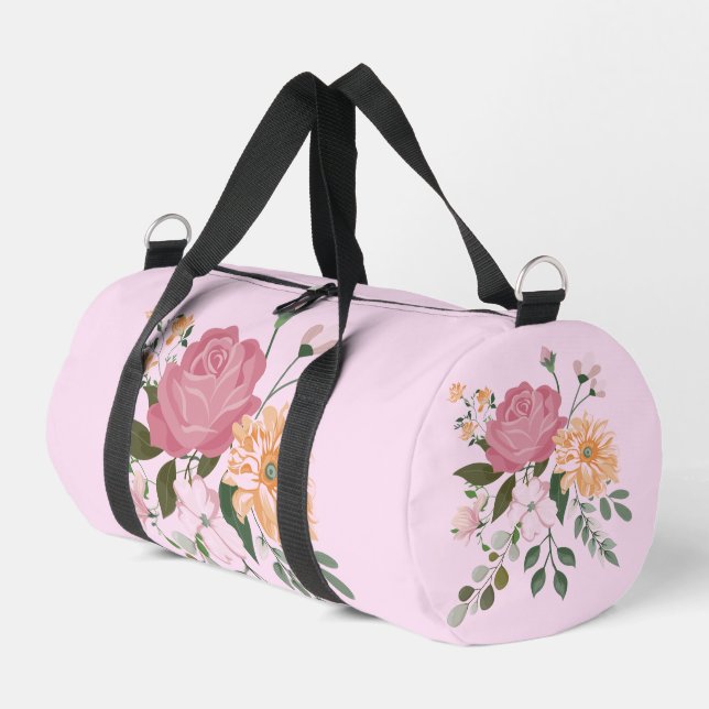 Sac De Sport Fleurs aquarelle (Coin gauche)