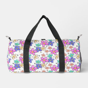 Sac De Sport fleurs arc-en-ciel colorées lumineuses abeilles bo