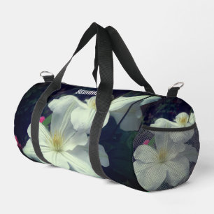 Sac De Sport Fleurs de clématite personnalisées