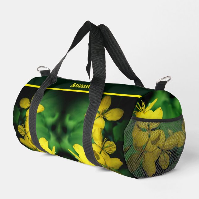 Sac De Sport Fleurs de géranium sauvage personnalisées (Coin droit)