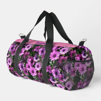 Sac De Sport Fleurs de marguerite violet Motif personnalisé