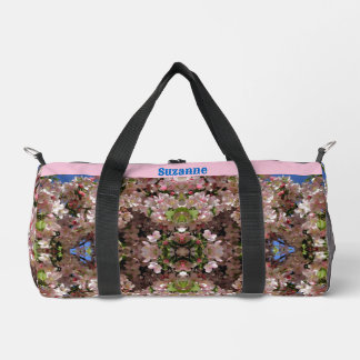 Sac De Sport Fleurs de pomme rose de printemps personnalisées