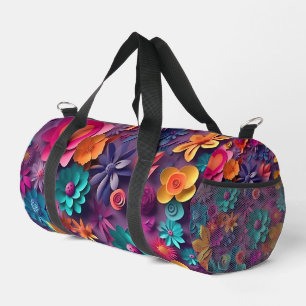 Sac De Sport Fleurs de printemps colorées Motif