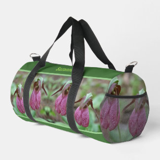 Sac De Sport Fleurs d'orchidées rose Lady Slipper Personnalisée