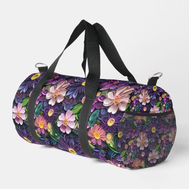 Sac De Sport Fleurs en papier  (Coin droit)