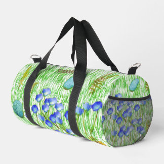 Sac De Sport Fleurs Ferns Grass Rocks Peinture personnalisée