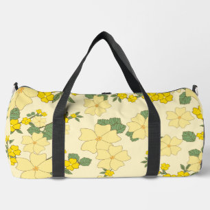 Sac De Sport Fleurs Jaunes, Motif Floral, Motif De Fleurs