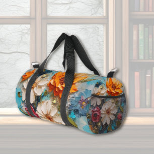 Sac De Sport Fleurs Peintes Brillantes