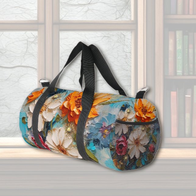 Sac De Sport Fleurs Peintes Brillantes (Créateur téléchargé)