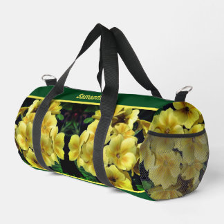 Sac De Sport Fleurs Primrose Jaune Personnalisées