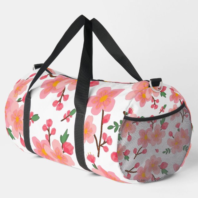Sac De Sport Fleurs roses (Coin droit)