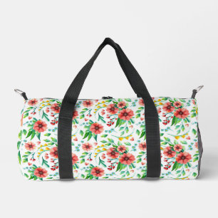 Sac De Sport Fleurs roses peintes à la main motif floral-23498