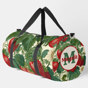 Sac De Sport Fleurs Rouges Florales Fraises Fraise