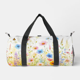 Sac De Sport Fleurs sauvages roses en fleurs  Floral 