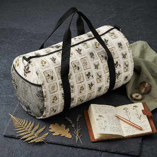 Sac De Sport Fleurs sauvages séchées et pressées vintage botani