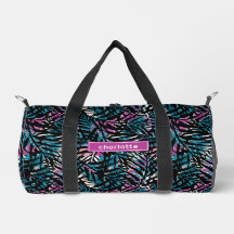 Fleurs Tropicales Abstraites Feuilles Fille Sport
