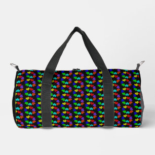 Sac De Sport Floral Arc-en-ciel Coeurs d'amour