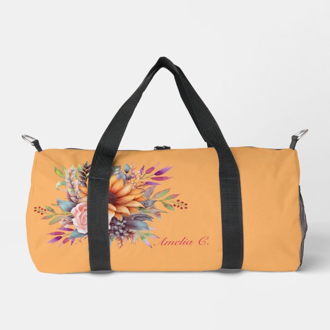 Sac De Sport Floral Doux Tone (Recto)