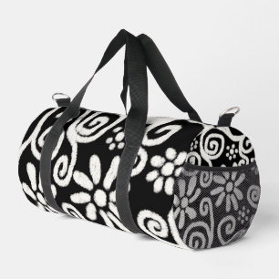 Sac De Sport Flore noir blanc & Fleurs Fleurs Fleurs Fleurs Fle