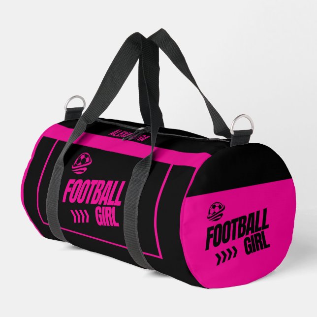 Sac De Sport Football, Joueuse de football, Équipe, Cadeau (Coin gauche)