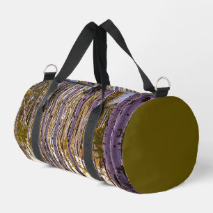 Sac De Sport Forêt d'aspens hivernale – Violets, Verts, Jaunes