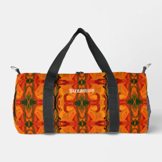 Sac De Sport Formes Brown orange colorées Abstraites